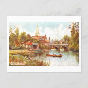 Thames at Abingdon Vintage Postcard