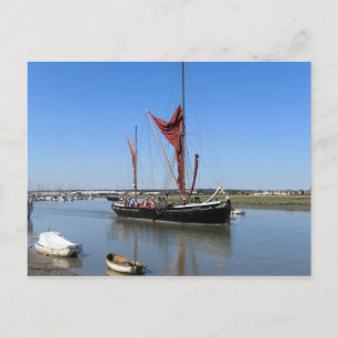 Thames Barge Sailing Boat Postcard