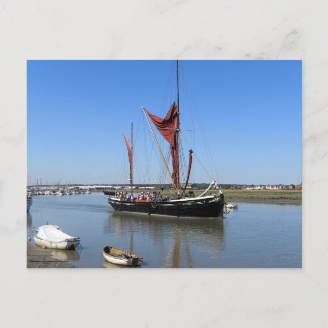 Thames Barge Sailing Boat Postcard (Front)
