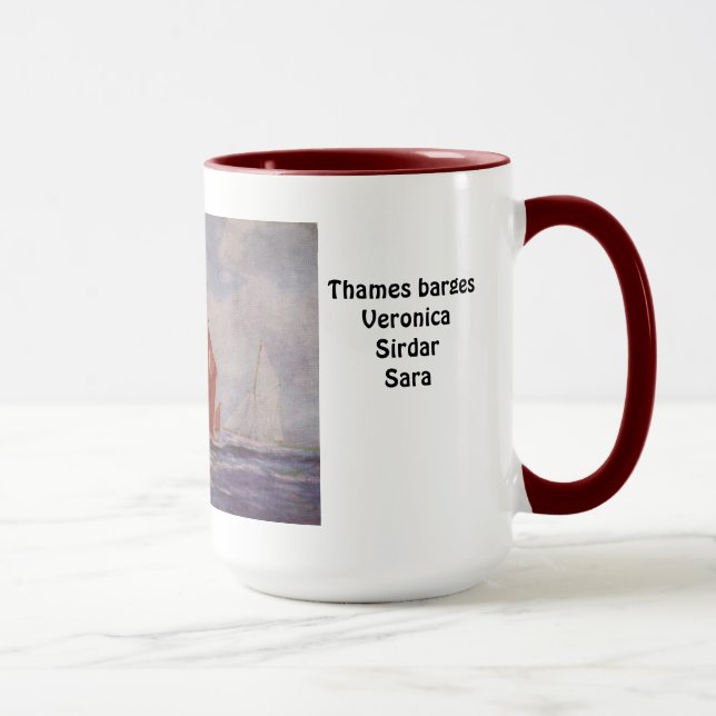 Thames barges Veronica Sirdar Sara Mug (Right)
