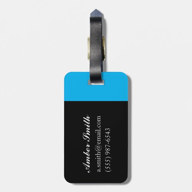 Thames Gateway Summer Luggage Tag (Back Vertical)