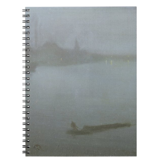 Thames - Nocturne in Blue and Silver, c.1872/8 (oi Notebook (Front)