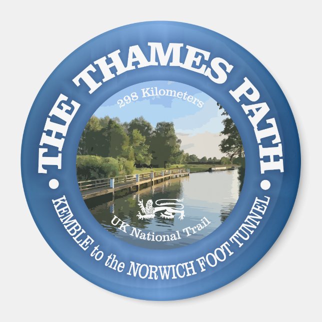 Thames Path Magnet (Front)