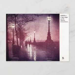 Thames River London Postcard