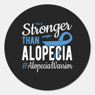 Than Alopecia Classic Round Sticker