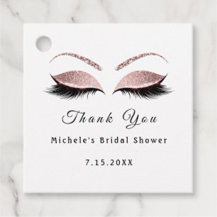 Than You Name Bridal Sweet 16th Birthday Party Ros Favour Tags