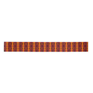 Thandiwe African pattern Ribbon - Pink and Orange Satin Ribbon