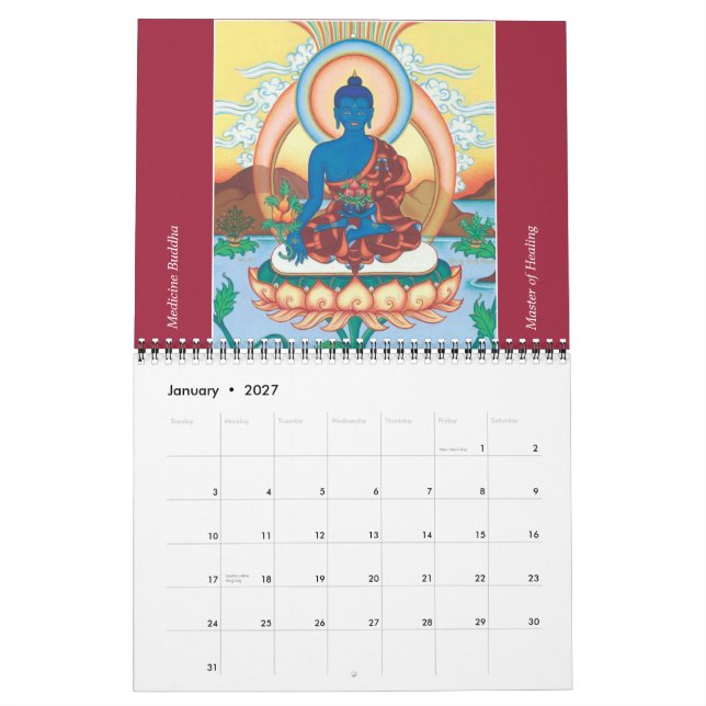 Thangka Art Calendar 2014 (Jan 2027)