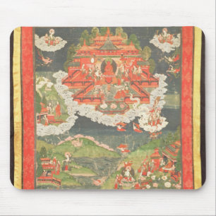 Thangka of the Paradise of Amitabha Mouse Mat