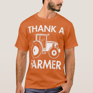 Thank A Farmer Vintage Men Tractor Farm Local Foo T-Shirt