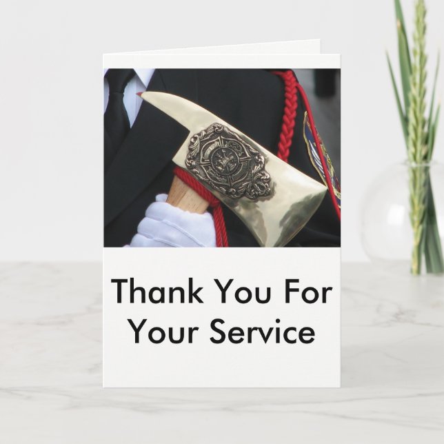 Thank A First Responder Card (Front)