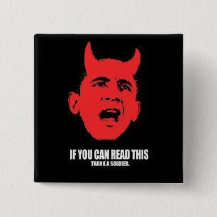 Thank a soldier Bumpersticker 15 Cm Square Badge