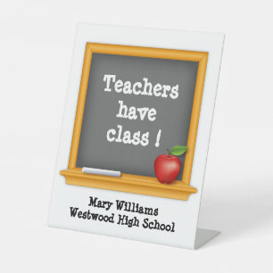 Thank a Teacher!  Pedestal Sign