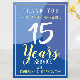 Thank Employee for Long Service Card