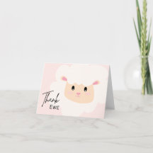 Thank Ewe - Pun Thank You Card