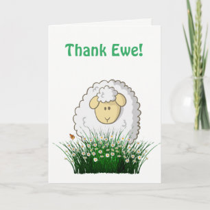 Thank Ewe! Thank You Card