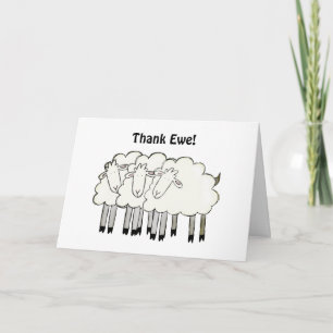 Thank "Ewe!" Thank You Card
