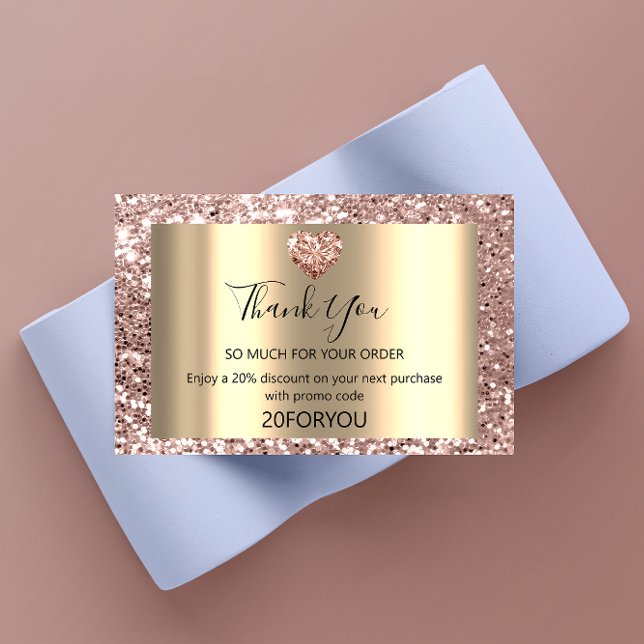 Thank FOR PURCHASE Heart Discount Code Logo VIP Business Card (Thank FOR PURCHASE Heart Discount Code Logo VIP Business Card)