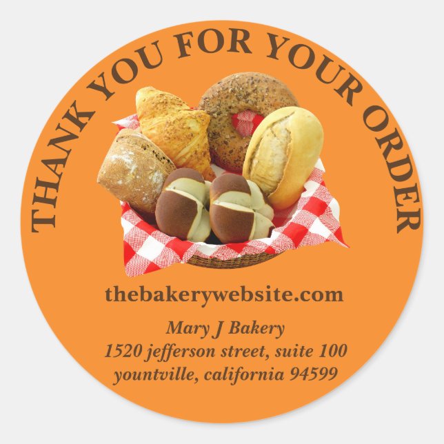 Thank For Your Order Custom Label (Front)