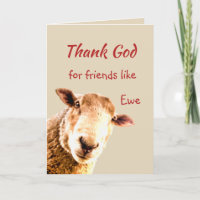 Thank God for Friends like you Fun Sheep