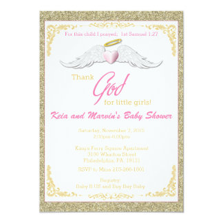 Little Angel Baby Shower Invitations 9