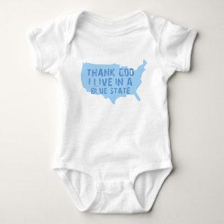 Thank God I Live In A Blue State Baby Bodysuit