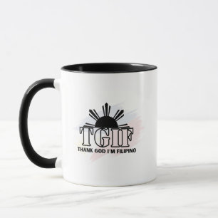 Thank God I’m Filipino Mug Proud Pinoy Coffee Cup