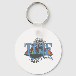 Thank God I'm forgiven TGIF Key Ring