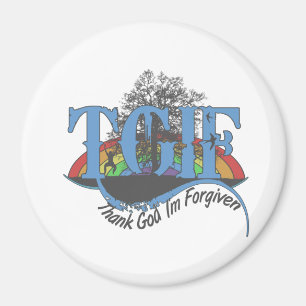 Thank God I'm forgiven TGIF Magnet