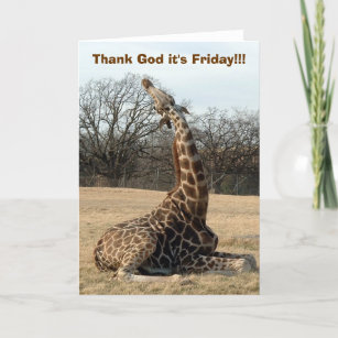 Thank God it's Friday!!! Thank You Card