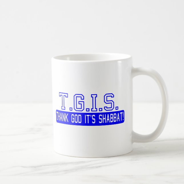 Thank God it's Shabbat! Coffee Mug (Right)