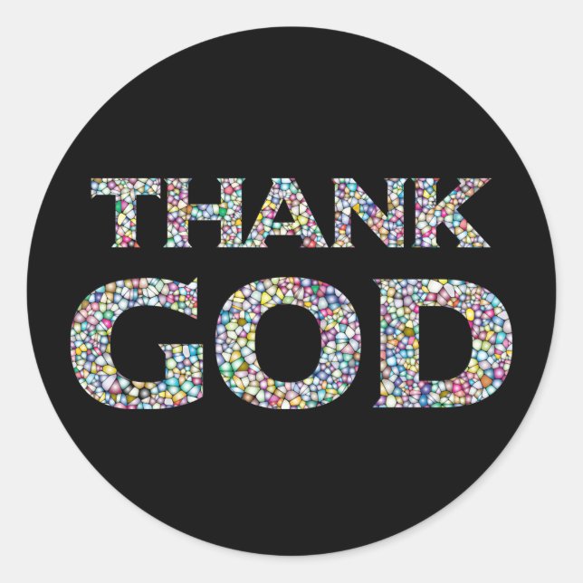 Thank God Stickers (Front)