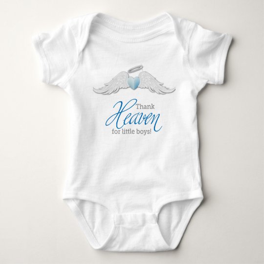 Thank Heaven for Little Boys Body Suit Baby Bodysuit