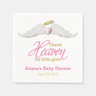 Thank Heaven for Little Girls Baby Shower Napkins