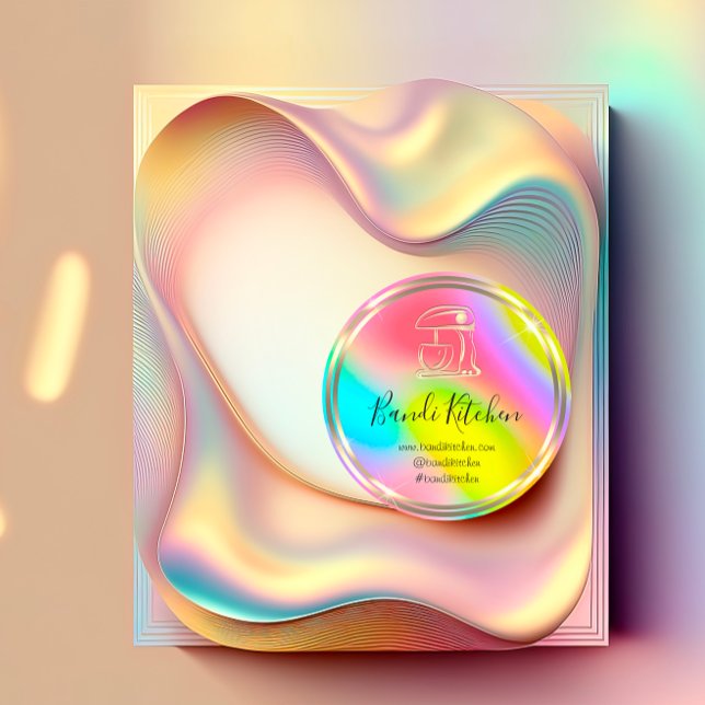 Thank Logo Kitchen Cooking Chef Rainbow Gold  Classic Round Sticker (Thank Logo Kitchen Cooking Chef Rainbow Gold Classic Round Sticker)