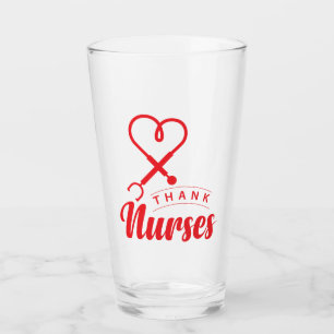 Thank Nurses Glass