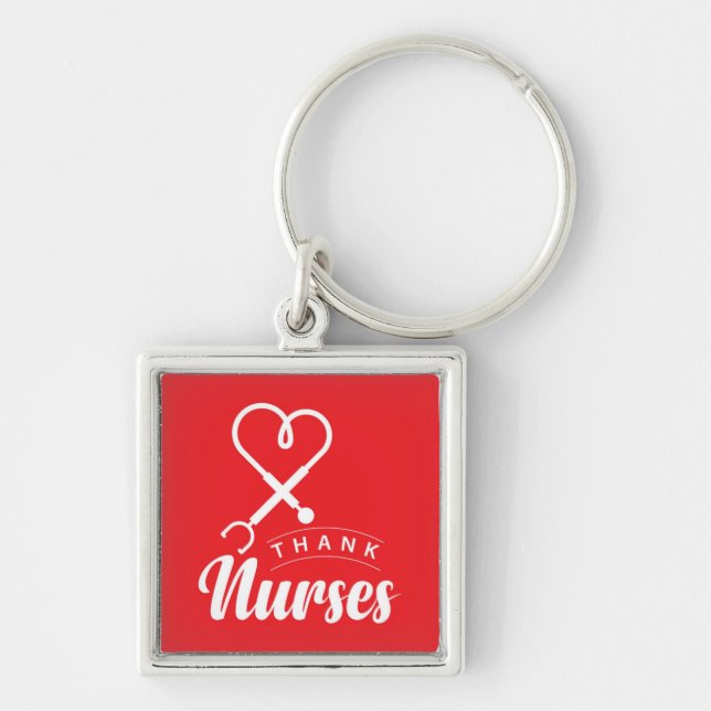Thank Nurses Key Ring (Front)