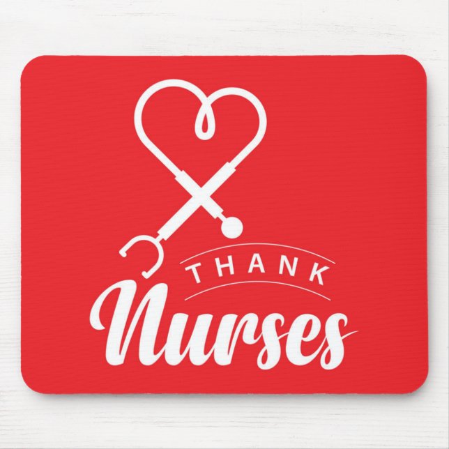Thank Nurses Mouse Mat (Front)