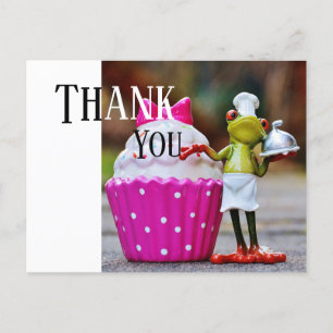 Thank to catering service postcard