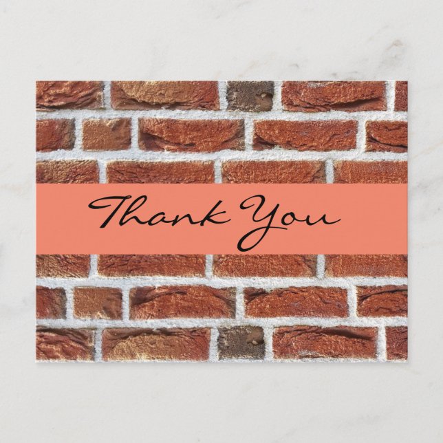 Thank To new Customer. Postcard (Front)