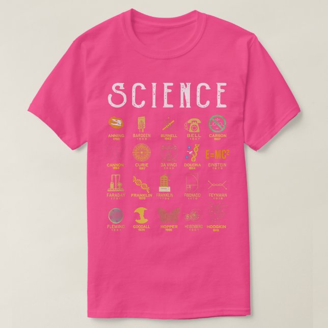 Thank To Science Formula Physics Math Chemistry As T-Shirt (Design Front)