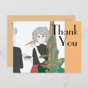 Thank to the doctor postcard