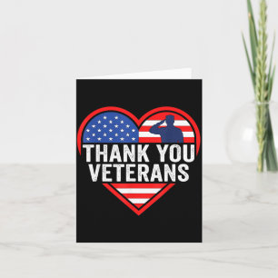 Thank Veterans Day Memorial Day Partiotic Military Card