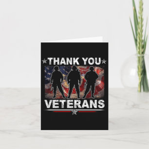 Thank Veterans Day Memorial Day Partiotic Military Card