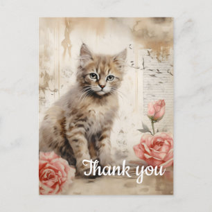 Thank you 13 postcard