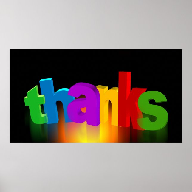 thank-you-140227 thank you letters thank you very poster (Front)