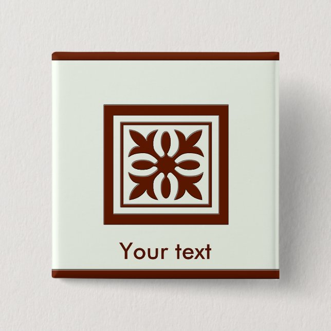Thank You 15 Cm Square Badge (Front)