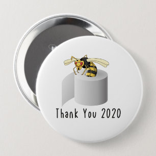 Thank you 2020 Murder Hornet 10 Cm Round Badge
