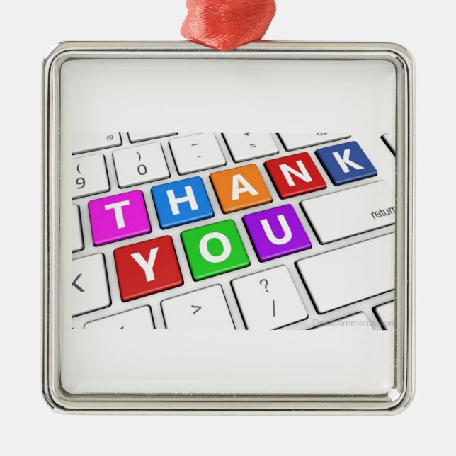 *THANK YOU* 2 SOMEONE SPECIAL ORNAMENT FOR ANYTIME (Front)