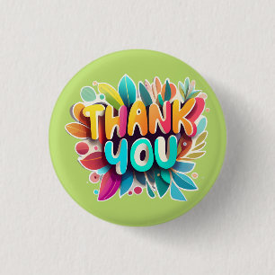 Thank You 3 Cm Round Badge